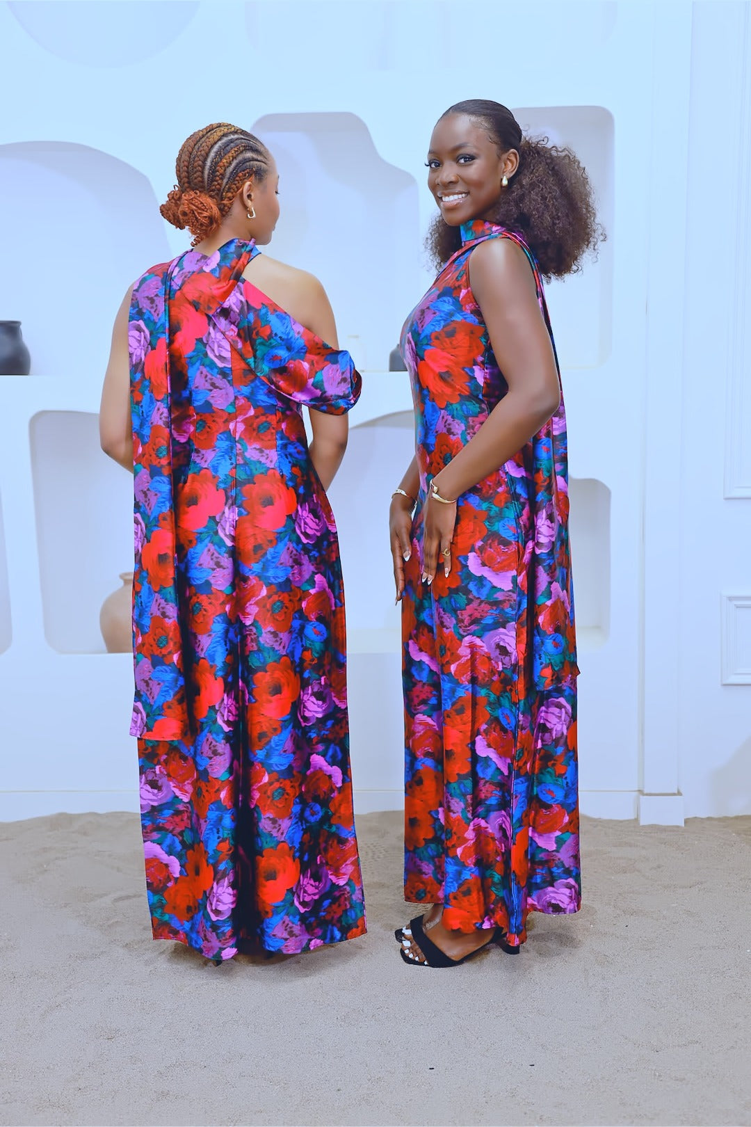 SLEEK DROP-SLEEVE GOWN
